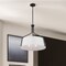 Nuvo Livingston 4-Light Pendant, E26 60W, Matte Black, White Linen Fabric Shade 60/7669 - alternate 3